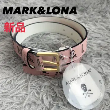 새상품 마크앤로나 벨트 소가죽 핑크 여성용