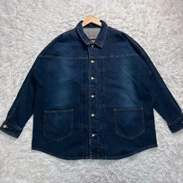 NO ID. 다크 데님 오버 사이즈 자켓 XL 상당