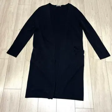 띠어리 럭스 코튼 아세테이트 롱 가디건 다크 네이비 38