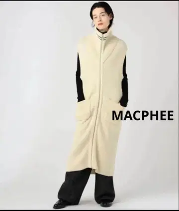 MACPHEE 프렌치 울 집업 롱베스트