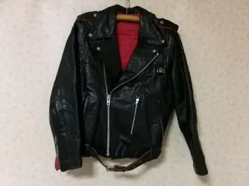 100650 소가죽 가죽 자켓 블랙 L