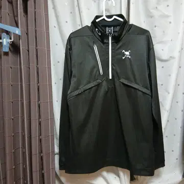 OAKLEY 하프 지퍼 스포츠 셔츠 L 사이즈 다크 그레이