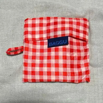 BAGGU BABY 깅엄 체크 레드 빨간색
