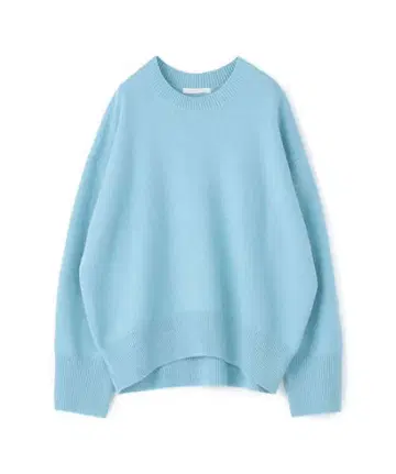 라이트 블루 크루넥 니트 긴팔