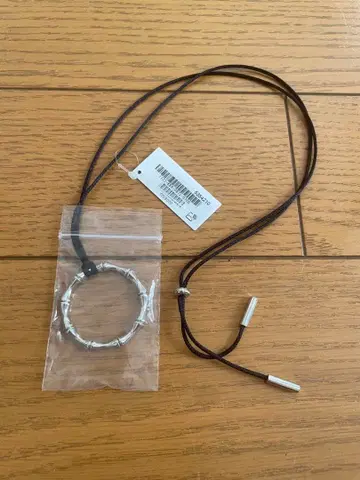 뱀부 링 코드 목걸이