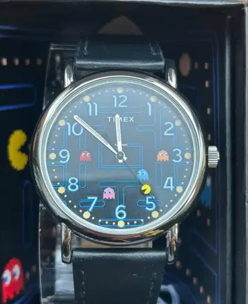 새상품 TIMEX PAC-MAN 팩맨 콜라보 타이맥스