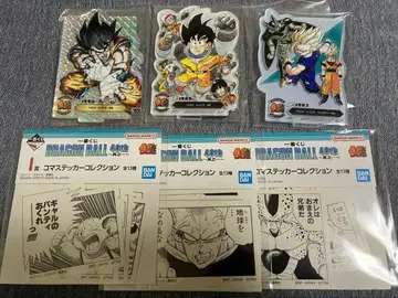 제일복권 드래곤볼 F상 아크릴 스탠드 3종, I상 스티커 3종