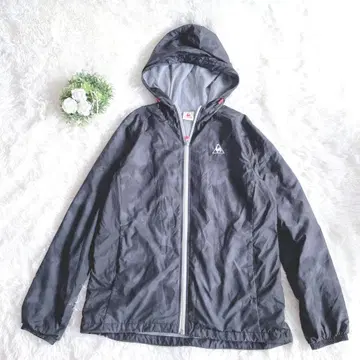 르꼬끄 후드 부착 블랙 자켓 방한