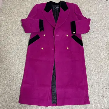 유키사부로 와타나베 황실 어용 울 더블 브레스트 롱 코트