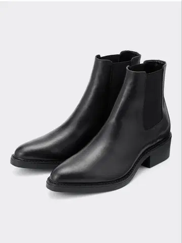 GU 가죽 힐 부츠