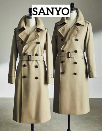 SANYO 100년 코트 베이지 트렌치코트