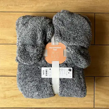 [ 지유 ] 마쉬멜로우 필 후디 세트 - 곰 / 다크 그레이 / M