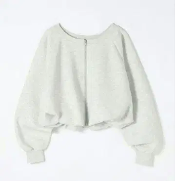 지나시스 멀티 WAY 종이상자 벌룬 ZIP 풀오버 멜란지 그레이