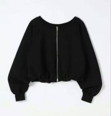 지나시스 멀티WAY 종이상자 벌룬 ZIP 풀오버 블랙