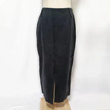 새상품급 나노 유니버스 롱 타이트 스커트 38 블랙 슬릿 스트레치