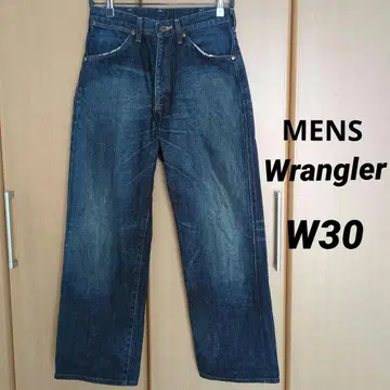 Wrangler 와이드 레그 데님 W30 다크 블루 남성용
