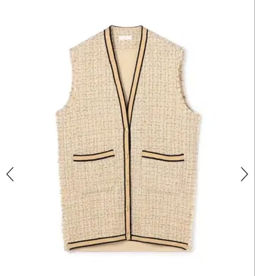 팬시 트위드 니트 베스트