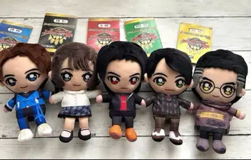 넘버원 전대 고쥬우쟈 슈퍼전대 히어로 봉제 인형 시리즈 5체 세트