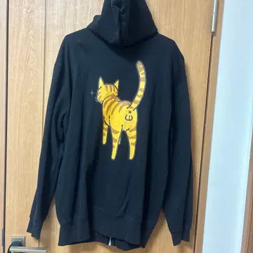 고양이 엉덩이 후드티 XL