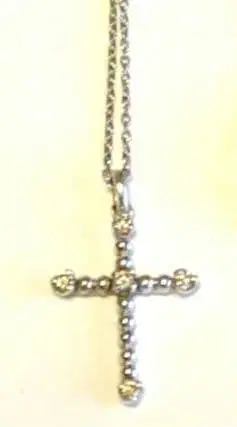 크로스형 펜던트 목걸이 KI0WS