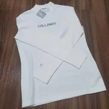 새상품 캘러웨이 메탈릭 로고 긴팔 모크넥 셔츠 L 사이즈