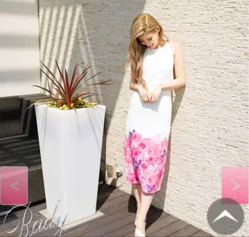 트로피컬 플라워 아메슬리 맥시 원피스 트로플라 리조트