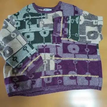 FUGA FUGA 기하학 패턴 니트 스웨터