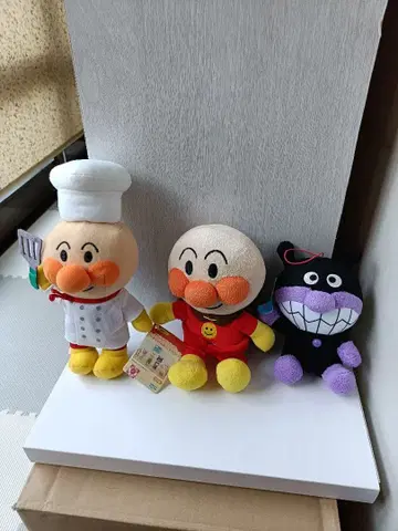 호빵맨 봉제 인형 3체 세트