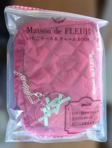 새상품 Maison de FLEUR 딸기 케이스&참 BOOK
