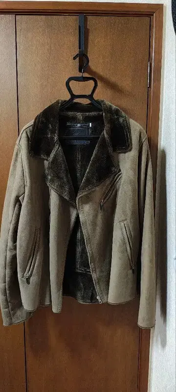 금일 한정! NOTICE 남성용 무스탕 코트 라이더 자켓 브라운