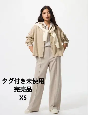 UNIQLO 브러쉬드 저지 와이드 팬츠 XS