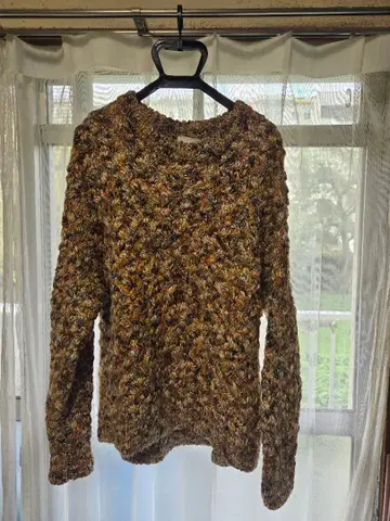 H&M 브라운 계열 아크릴 혼방 긴팔 니트 스웨터 XL