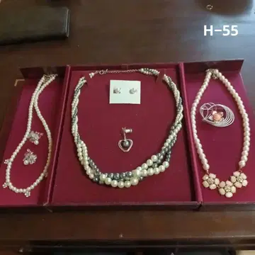 유품 생전 정리 액세서리 모음 3점 펄 세트 포멀부터 평상복까지