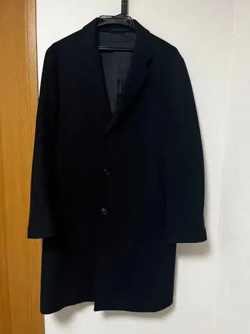 UNIQLO 캐시미어 블렌드 체스터 코트 네이비 S 사이즈