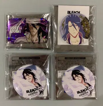 BLEACH 캔뱃지 쿠치키 뱌쿠야 4점