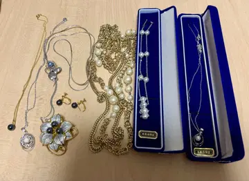 펄 헤마타이트 목걸이 브로치 귀찌 묶음 판매