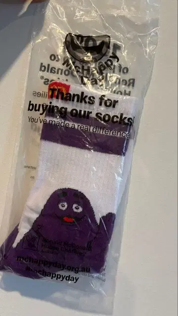 호주 한정판 맥도날드 양말