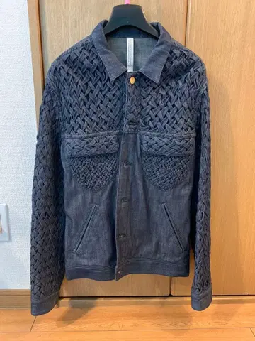 XAMPAGNE 다크 블루 데님 자켓