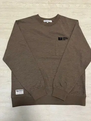 URBAN NATURE LIFE S 브라운 롱T셔츠 남성용