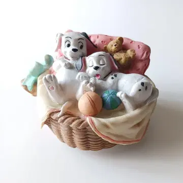 디즈니 101마리 강아지 오르골 90년대 빈티지