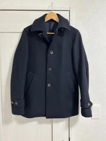 에디피스 체스터 코트 42 다크 네이비 그린 라벨