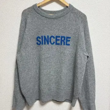 [ spick&span ] 그레이 긴팔 니트 프리 사이즈