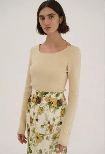 CLANE 클라네 ARRANGE RIBBON KNIT TOPS