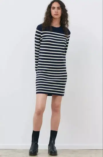 Comptoir des cotonniers 보더 미니 원피스