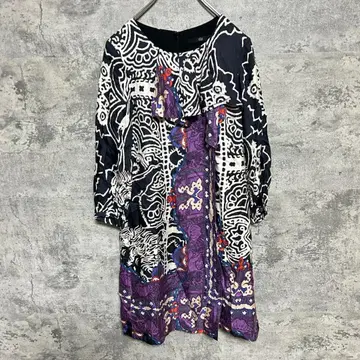 tibi NEW YORK 티비 뉴욕 튜닉 올 패턴 실크 100%