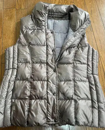 베이지 퀼팅 베스트