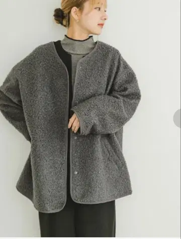 ITEMS URBANRESEARCH 보아 자켓 그레이