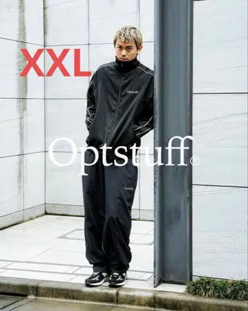 [OPTSTUFF] TRACK JACKET (BLACK) XXL