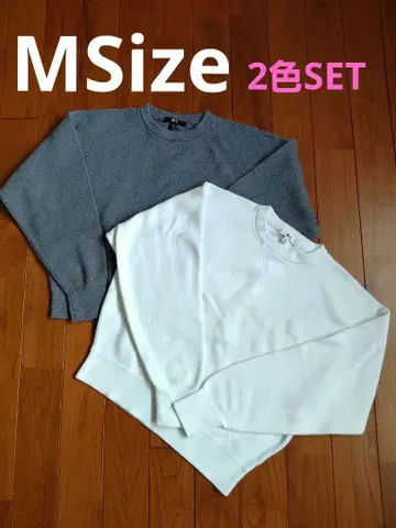 UNIQLO:C 스무스 코튼 크루넥 스웨터 M 사이즈
