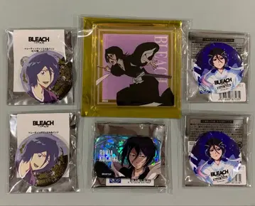 BLEACH 후목 루키아 캔뱃지 아크릴 코스터 6점